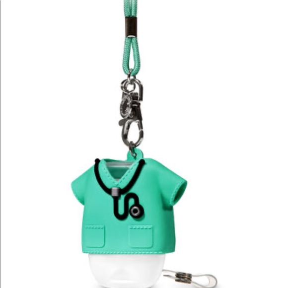 Bath & Body Works Accessories - Green medical field hand sanitizer pocket holder